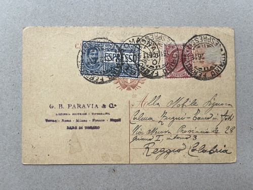 Intero postale italia regno - a),