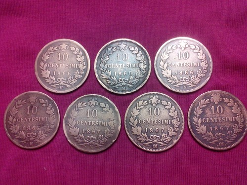 Lotto monete regno italia - lotto, 7