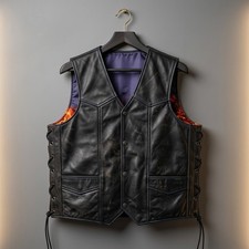 Gilet biker uomo classico