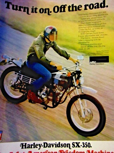 Pubblicità harley davidson - pubblicità, sx