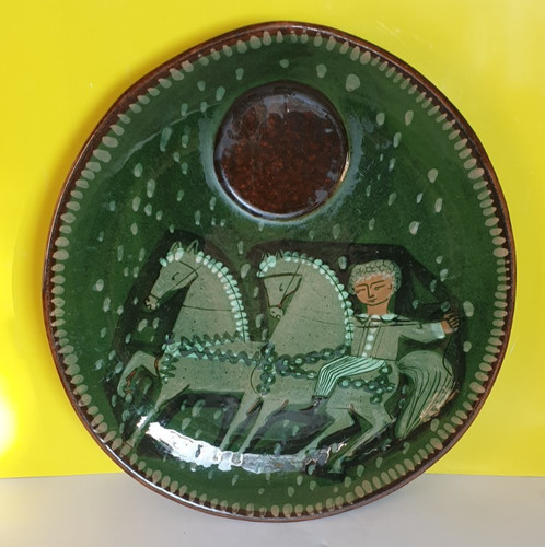 Piatto ceramica hans schneider - piatto,