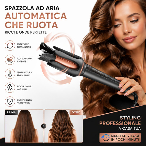 Spazzola aria calda rotante - aria,