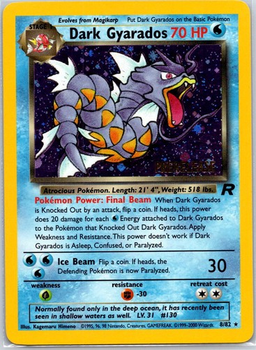 Dark gyarados - gyarados, (prerelease)