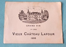 VIEUX CHATEAU LAFOUR 1906