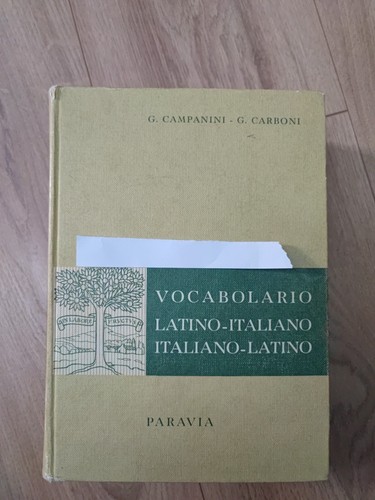 Vocabolario latino - vocabolario,