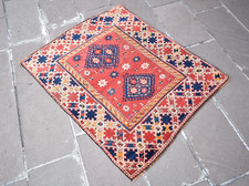 Favoloso antico tappeto turco oggetto da collezione tappeto da parete indossato Kozak anatolico occidentale