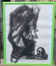 Emanuele Pandolfini (Palermo 1929)China Su Carta " La Preghiera " Datato 1963