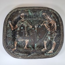 Piatto ceramica firmato Peter