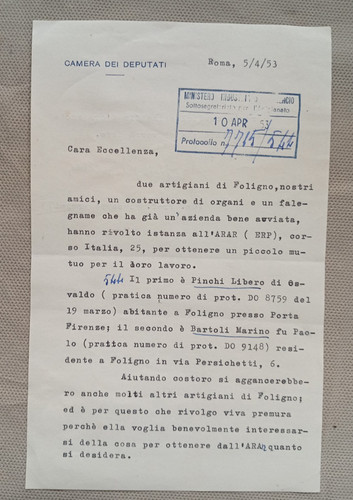Giuseppe ermini lettera - giuseppe,