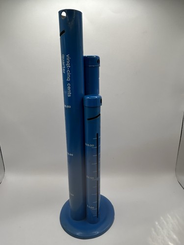 Contatore monete metallo blu