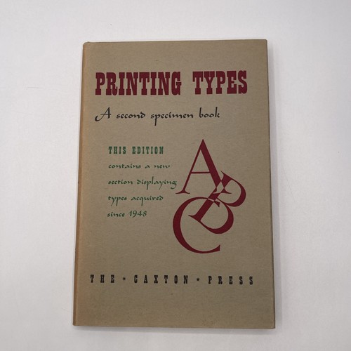 Printing types second - printing, a
