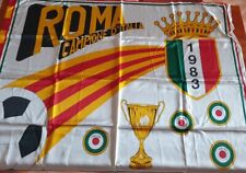 ROMA CAMPIONE D'ITALIA SCUDETTO 1983 RARA BANDIERA MOLTO BUONA/Q. OTTIMA 100X130
