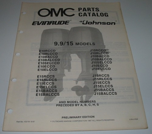 Parts catalog omc - parts,