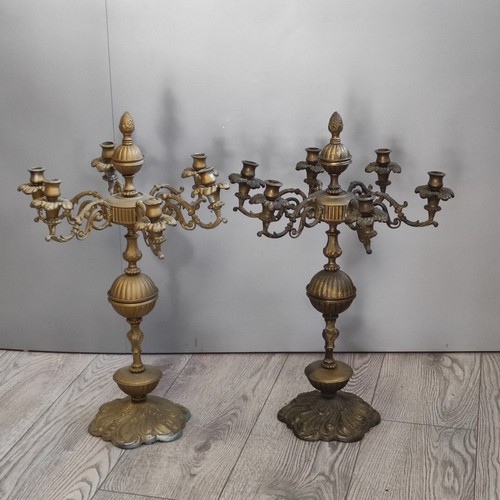 Coppia candelabri bronzo - candelabri, a