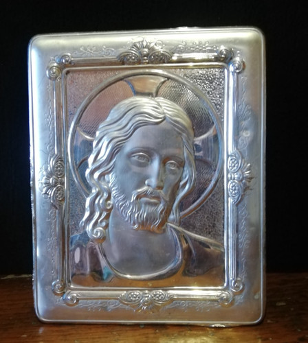 Quadro argento gesù lamina - quadro,