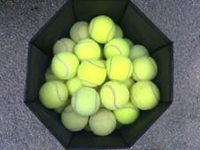 Lotto 40 palline da tennis usate