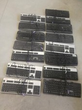 Stock Lotto 15 Tastiere PS2 colore nero Usate varie marche  Hp  Compaq  Acer Ibm