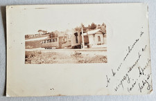 cartolina scorcio di ferrovia zona nord italia formato piccolo 1908