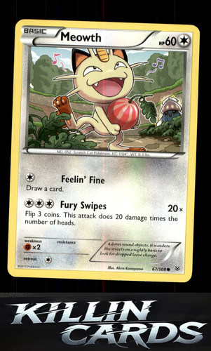 Meowth 108 pokemon - meowth, common