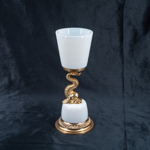 Antico vaso vetro opalino