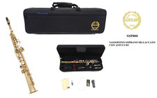 GRASSI SSP800 SASSOFONO SAX SOPRANO DRITTO LACCATO SP 800  ASTUCCIO E ACCESSORI