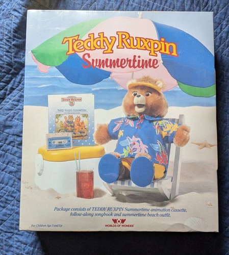 Teddy ruxpin summertime beach - teddy,