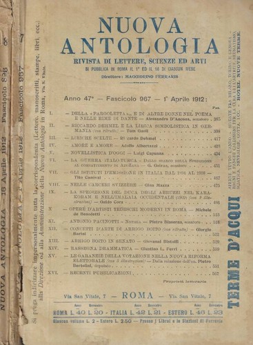 Nuova antologia fasc 967 968 - nuova, fasc.