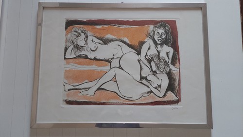 Renato guttuso litografia nudo - guttuso,