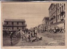 CIVITAVECCHIA   FG ANTICA  VIAGGIATA   1939    STABILIMENTO PIRGO  ANIMATA STUPE