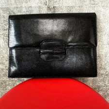 Pochette Launer London vintage in pelle goffrata usata