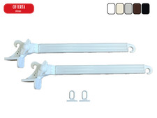 Braccetti per Tende da Sole in Alluminio Coppia Kit con Occhioli Vari Colori
