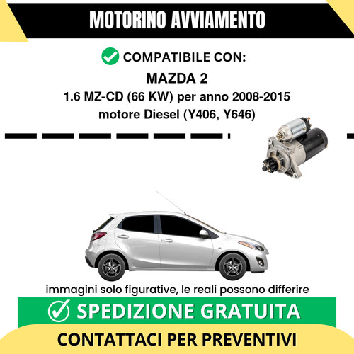 Motorino avviamento mazda - avviamento, 2