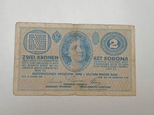 Banconota due korona - due, 1914
