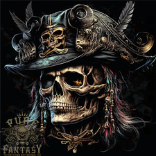 Teschio Pirata 5 T-Shirt 100%