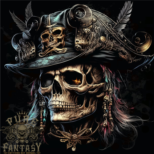 Gildan pirate skull - skull, t-shirt