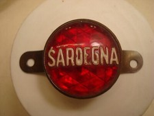 Gemma posteriore per biciclette epoca, SARDEGNA, catarifrangente