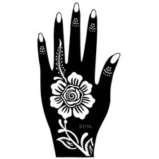 Stencil tatuaggio henné mano