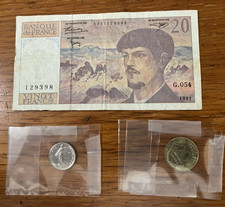 Banconota francese da 20 e due