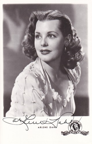 Arlene dahl autografo - arlene,