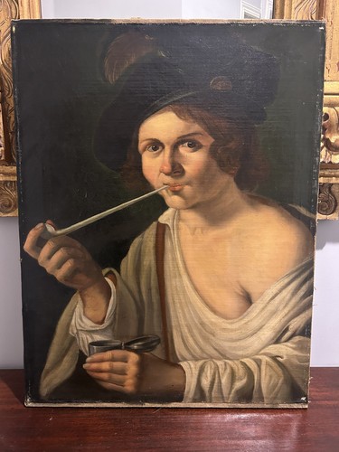 Antico dipinto ritratto