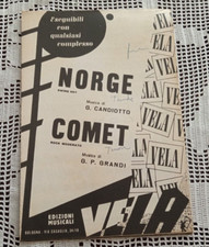 Spartiti NORGE  G. Candiotto - COMET  G.P. Grandi - Edizioni Musicali VELA 1961