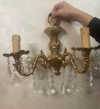 applique parete con cristalli, colore oro disponibilità :5 