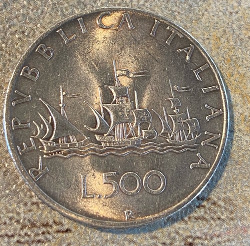500 lire argento caravelle