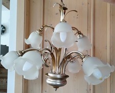 Lampadario 9 Luci Stile Arte Fiorentina –Roberto Lotti Fatto a Mano – Come Nuovo