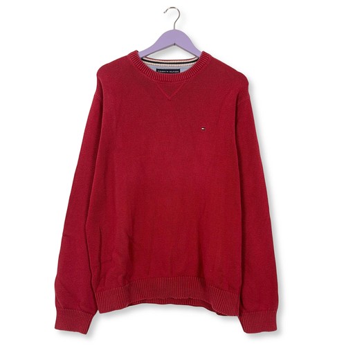 Maglione tommy hilfiger rosso - hilfiger,