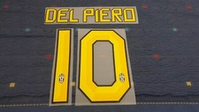 Kit personalizzazione ALEX DEL PIERO giallo per maglie Juve Home 2011/2012