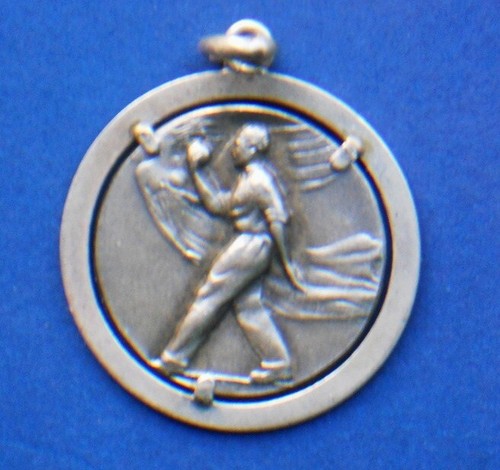 Medaglia argento smalto - e,