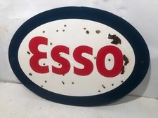 Insegna Pubblicitaria In Metallo Esso