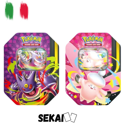 Pokemon tin colleziome mega - tin,