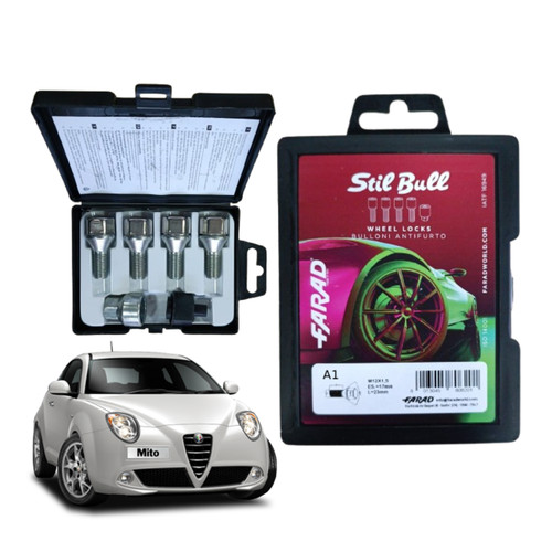Kit bulloni antifurto auto - bulloni,